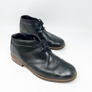 WOLKY Cayenne Men’s Black Leather Chukka Lace Up Boots Size 45 EU Cloud 9